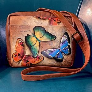 Anuschka butterfly purse